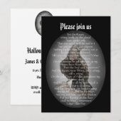 Invitation Poème Edgan Allan Poe Raven pour la fête d'Hallowe (Devant / Derrière)