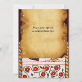 INVITATION POÈTE DANS LE JARDIN DES OISEAUX MONOGRAMME (Dos)