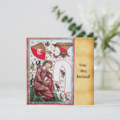 INVITATION POÈTE DANS LE JARDIN DES OISEAUX MONOGRAMME (Debout devant)