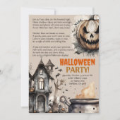 Invitation poétique déplaisante Jack-o'-lantern Ha (Devant)