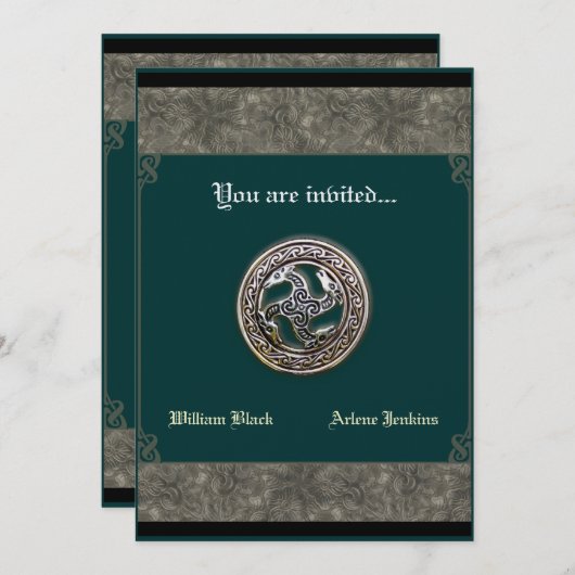 Invitation Poignée d'Asatru (Devant / Derrière)