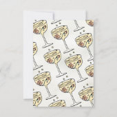 Invitation Poignée Presecco & Pétales couche Raffle Douche (Dos)