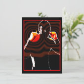 Invitation poings de la boxe du feu (Debout devant)