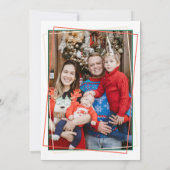 Invitation Poinsettia and Berry Pattern Christmas Party (Dos)