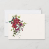 Invitation Poinsettia, sainte, pin Be my Bridesmaid (Dos)