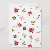 Invitation Poinsettia Watercolor (Dos)