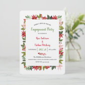 Invitation Poinsettia Watercolor (Debout devant)