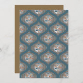 Invitation Point d'accentuation Abstrait imprimable Mandala O (Devant / Derrière)