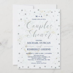 Invitation Point de marbre et de polka   Wedding shower des c