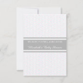 Invitation Point Polka clair rose et bleu (Dos)