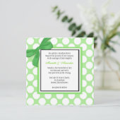 Invitation Point Polka vert (Debout devant)