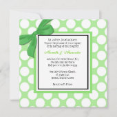 Invitation Point Polka vert (Devant)