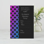INVITATION POINTE D'INVITATIONS MODERNES DE PARTI BACHELOR (Debout devant)