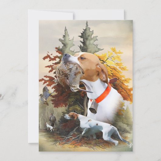 Invitation Pointeur anglais (Devant)