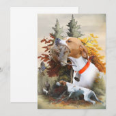 Invitation Pointeur anglais (Devant / Derrière)