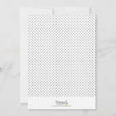 Invitation Points Bordure Manger, Boire et être Joyeux Fête (Dos)