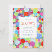 Invitation Points colorés (Devant)