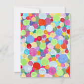 Invitation Points colorés (Dos)