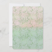 Invitation Points Confetti Aquarelle Rose-Mint (Dos)