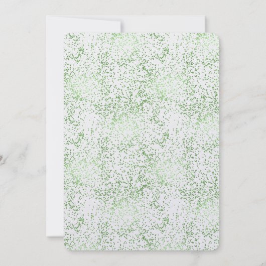 Invitation Points Confetti de menthe (Dos)