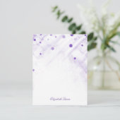 Invitation Points de Parties scintillant Confetti violet Invi (Debout devant)
