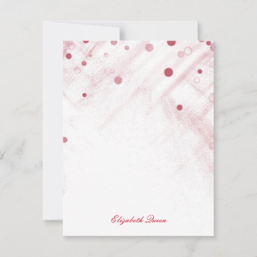 Invitation Points de Parties scintillant Red Confetti (Devant)
