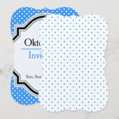 Invitation Points de Polka d'Oktoberfest (Devant / Derrière)
