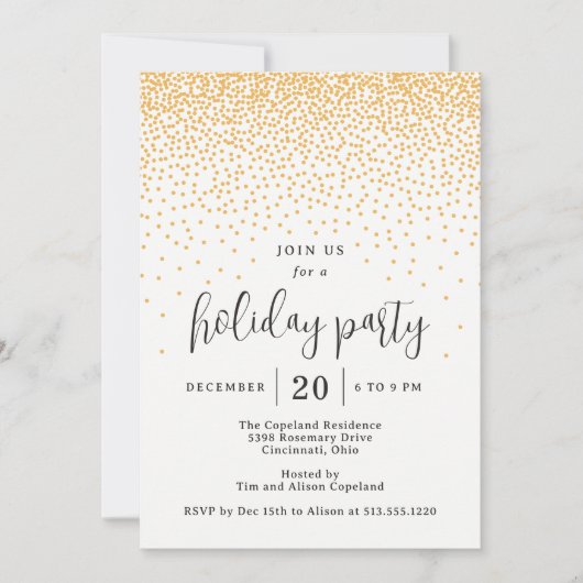 Invitation Points de scintillation Modifier la couleur Invita (Devant)