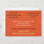 Invitation Points d'Halloween (Dos)