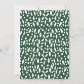 Invitation points et baby shower feuille (Dos)