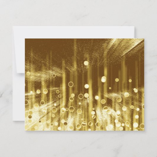 Invitation Points Faux Gold Glittering Fab Confetti Sparkles (Dos)