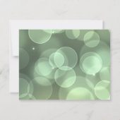 Invitation Points Faux Gold Glittering Green Confetti Sparkle (Dos)