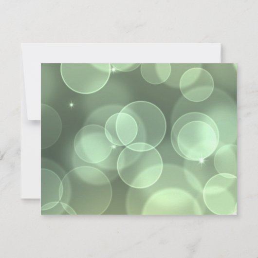 Invitation Points Faux Gold Glittering Green Confetti Sparkle (Dos)