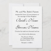 Invitation Points noirs et blancs du Mariage de tournesol 2 (Dos)