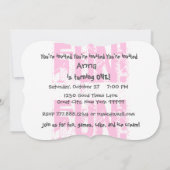 Invitation Points nommés faits sur commande 7 de shamrock du (Dos)