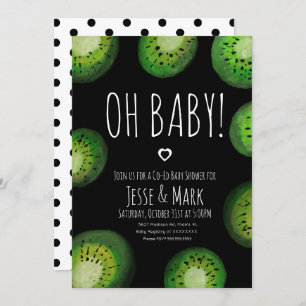 Invitation Points Polk Baby shower Kiwi