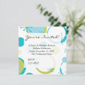 Invitation Points rétro amusants (Debout devant)