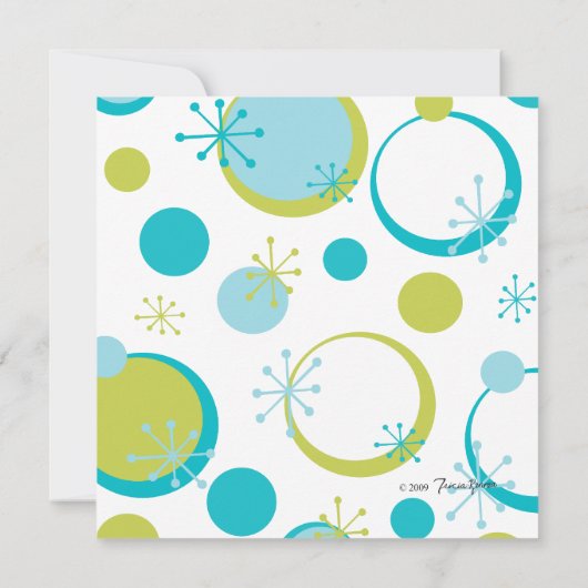 Invitation Points rétro amusants (Dos)