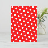 Invitation Points rouges et blancs (Debout devant)