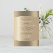 Invitation Points Sepia minimaux Métallurgiques Noir Blanc No (Debout devant)