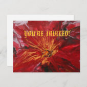 Invitation "POINTSETTIA" (Devant / Derrière)