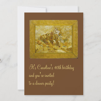 Invitation Poires et citrons de raisins Van Gogh Art
