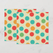 Invitation Pois (Devant / Derrière)