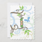 Invitation Pois Dans Un Jardin Jardin Jumeaux Bébé Garçons Do (Dos)