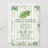 Invitation Pois doux vert Whimsical Polka Baby shower point (Devant)