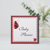 Invitation Pois et adorables Ladybugs (Debout devant)