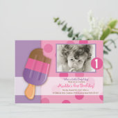 Invitation Pois et Popsicles (Debout devant)