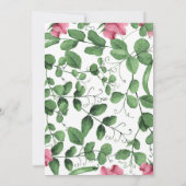 Invitation Pois jumeaux du baby shower deux de filles dans un (Dos)