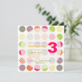 Invitation Pois rétro PixDezines/arrière - plan DO-IT-YOURSEL (Debout devant)