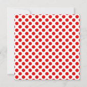 Invitation Pois rouges (Devant)